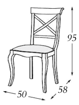 Размеры: стул Panamar 417.050