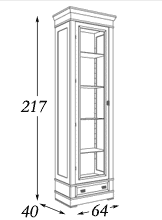 Размеры витрина Panamar модель 675.065