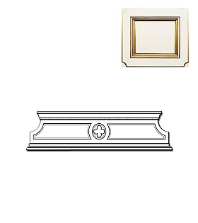 Карниз для комода Palazzo Ducale Prama Bakokko 71BO10 bianco цвет белый Карниз для комода Palazzo Ducale Prama Bakokko 71BO10 bianco цвет белый