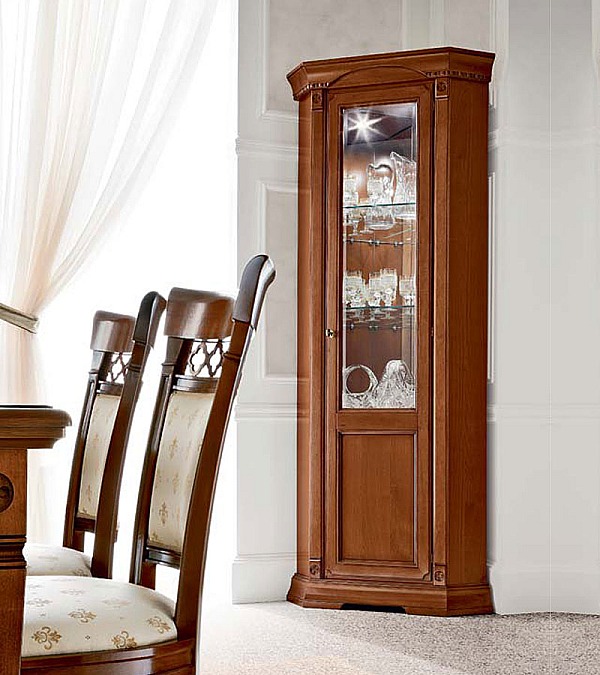 Угловая витрина Palazzo Ducale Prama Bakokko 71CI15 ciliegio цвет вишня ширина 88 см