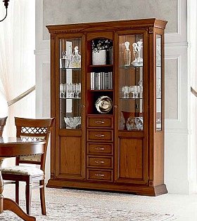 Витрина Palazzo Ducale Prama Bakokko 71CI14 ciliegio цвет вишня длина 149 см