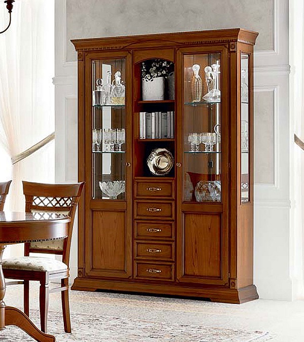 Витрина Palazzo Ducale Prama Bakokko 71CI14 ciliegio цвет вишня длина 149 см