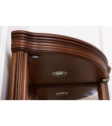 Угловая витрина IDC Mobiliario 33 nogal claro цвет орех светлый