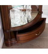 Угловая витрина IDC Mobiliario 33 nogal claro цвет орех светлый