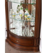 Угловая витрина IDC Mobiliario 33 nogal claro цвет орех светлый