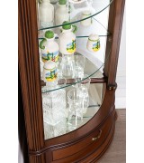 Угловая витрина IDC Mobiliario 33 nogal claro цвет орех светлый