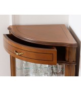 Угловая витрина IDC Mobiliario 52 cerezo цвет вишня