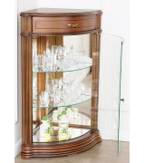 Угловая витрина IDC Mobiliario 52 cerezo цвет вишня