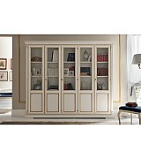 Книжный шкаф 5 дверный Palazzo Ducale Prama Bakokko 71BO05LB bianco цвет белый Книжный шкаф 5 дверный Palazzo Ducale Prama Bakokko 71BO05LB bianco цвет белый