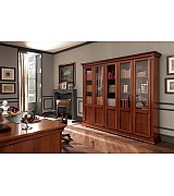 Книжный шкаф 5 дверный Palazzo Ducale Prama Bakokko 71CI05LB ciliegio цвет вишня 