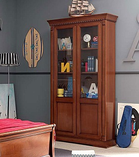 Книжный шкаф 2 дверный Palazzo Ducale Prama Bakokko 71CI02LB ciliegio цвет вишня