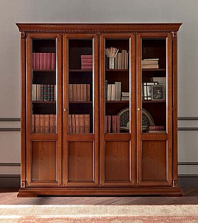 Книжный шкаф 4 дверный Palazzo Ducale Prama Bakokko 71CI04LB ciliegio цвет вишня 