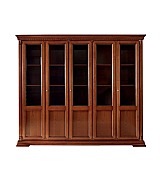 Книжный шкаф 5 дверный Palazzo Ducale Prama Bakokko 71CI05LB ciliegio цвет вишня 