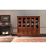 Книжный шкаф 5 дверный Palazzo Ducale Prama Bakokko 71CI05LB ciliegio цвет вишня 