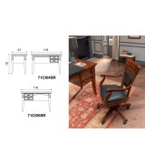 Столы письменные Palazzo Ducale Prama Bakokko 71CI04SR, 71CI05SR ciliegio цвет вишня