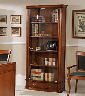 Книжный шкаф Disemobel 942 nogal-5 цвет орех 