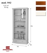 Книжный шкаф Disemobel 942 vainilla цвет белый Книжный шкаф Disemobel 942 vainilla цвет белый