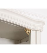 Книжный шкаф Disemobel 942 vainilla цвет белый Книжный шкаф Disemobel 942 vainilla цвет белый