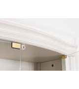 Книжный шкаф Disemobel 942 vainilla цвет белый Книжный шкаф Disemobel 942 vainilla цвет белый