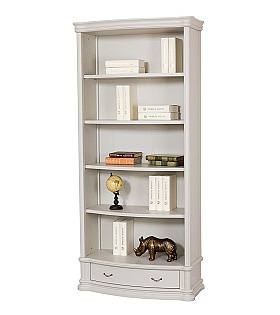 Книжный шкаф Disemobel 944 vainilla цвет белый 