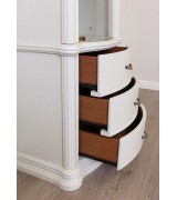 Книжный шкаф Disemobel 970 vainilla цвет белый