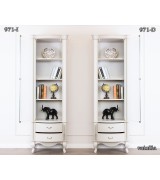 Книжный шкаф Disemobel 971 vainilla цвет белый