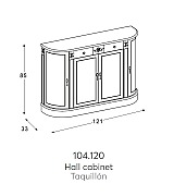 Консоль Panamar 104.120 цвет орех