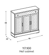 Консоль Panamar 117.100 цвет вишня
