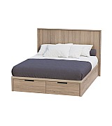 Кровать Koala Beds Drawer/Kubik 160 * 200 см цвет Roble Contorno/Roble Кровать Koala Beds Drawer/Kubik 160 * 200 см цвет Roble Contorno/Roble