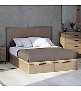 Кровать Koala Beds Drawer/Kubik 160 * 200 см цвет Roble Contorno/Roble Кровать Koala Beds Drawer/Kubik 160 * 200 см цвет Roble Contorno/Roble