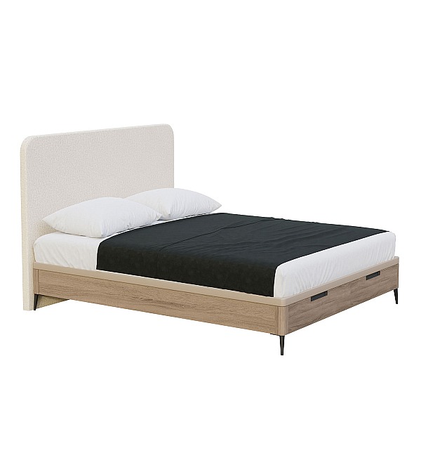 Кровать Koala Beds Nice/Dreams 160 * 200 см цвет Roble Contorno/Rino 06 Serie 1