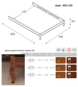 Кровать Panamar 870.450 цвет орех nogal