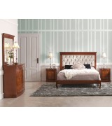 Кровать Panamar 811.450 цвет орех nogal, обивка Fiesole-3