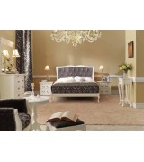 Кровать Panamar 871.451 цвет белый blanco, обивка Fiesole-4 