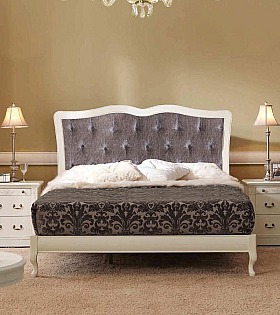 Кровать Panamar 871.451 цвет белый blanco, обивка Fiesole-4 