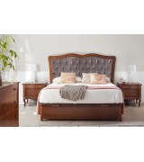 Кровать Panamar 871М.460 цвет вишня cerezo, обивка Fiesole-4 