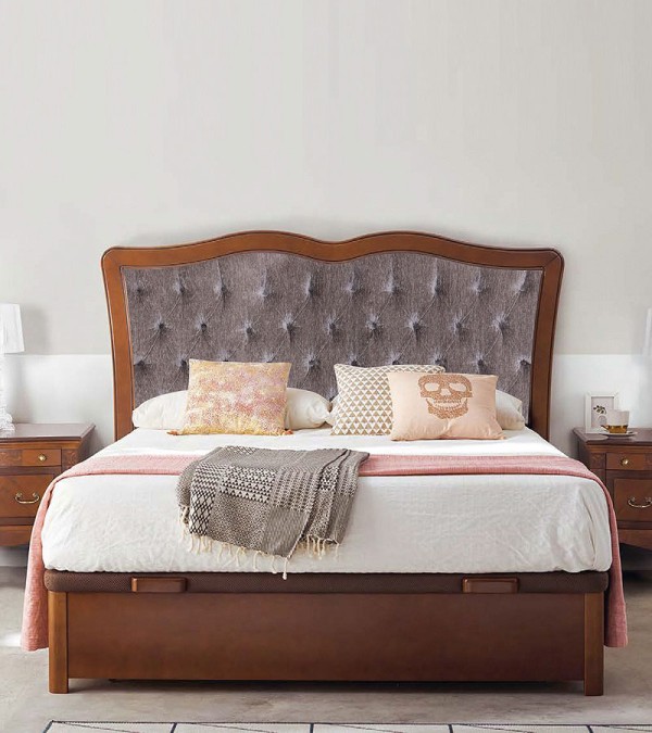 Кровать Panamar 871М.460 цвет вишня cerezo, обивка Fiesole-4 