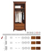 Шкаф 2-х дверный Panamar 876.002 цвет вишня