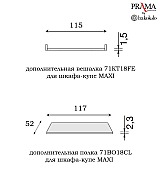Шкаф купе 2 дверный Palazzo Ducale Prama Bakokko 71BO08AR MAXI bianco цвет белый Шкаф купе 2 дверный Palazzo Ducale Prama Bakokko 71BO08AR MAXI bianco цвет белый