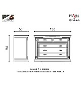 Комод Palazzo Ducale Prama Bakokko 71BO01CO bianco цвет белый Комод Palazzo Ducale Prama Bakokko 71BO01CO bianco цвет белый