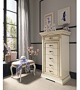 Комод высокий Palazzo Ducale Prama Bakokko 71BO01ST bianco цвет белый Комод высокий Palazzo Ducale Prama Bakokko 71BO01ST bianco цвет белый