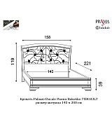 Кровать Palazzo Ducale Prama Bakokko модель 71BO33LT bianco цвет белый 140 см Кровать Palazzo Ducale Prama Bakokko модель 71BO33LT bianco цвет белый 140 см