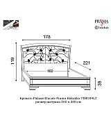 Кровать Palazzo Ducale Prama Bakokko модель 71BO34LT bianco цвет белый 160 см Кровать Palazzo Ducale Prama Bakokko модель 71BO34LT bianco цвет белый 160 см