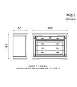 Комод Palazzo Ducale Prama Bakokko 71CI01CO ciliegio цвет вишня