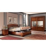 Кровать Palazzo Ducale Prama Bakokko модель 71CI23LT ciliegio цвет вишня 140 см 