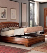 Кровать Palazzo Ducale Prama Bakokko модель 71CI54LT ciliegio цвет вишня 160 см 