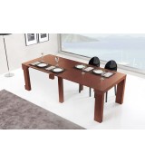 Консоль трансформер стол обеденный Disemobel 357 cerezo-5 цвет вишня 