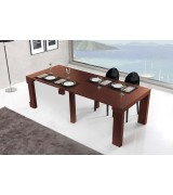 Консоль трансформер стол обеденный Disemobel 357 nogal-5 цвет орех 