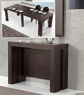 Консоль трансформер стол обеденный Disemobel 357 wengue цвет венге 