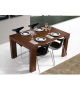 Консоль трансформер стол обеденный Disemobel 358 nogal-5 цвет орех 